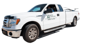 Green & Clean company truck